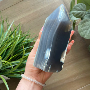 XL Orca Agate Tower with Stunning Banding