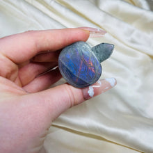 Load image into Gallery viewer, Rare Purple/Pink Labradorite Turtle Carving 7
