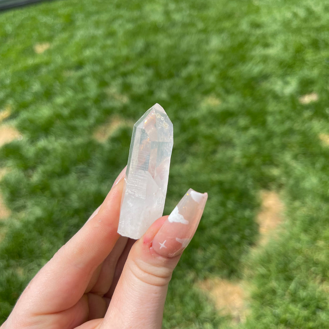 Stunning Lemurian Crystal with mini Rainbow